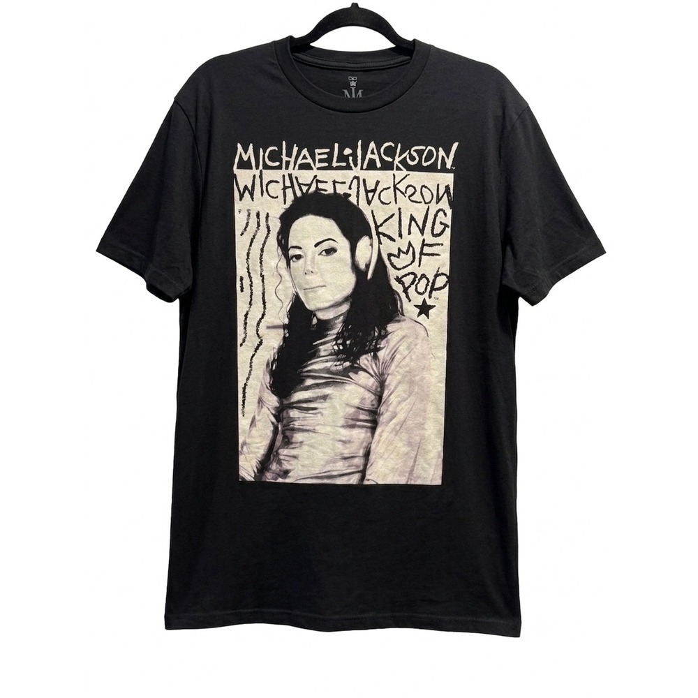 Michael Jackson King of Pop Ripple‎ Junction Graphic T-Shirt Black Mens Large L
